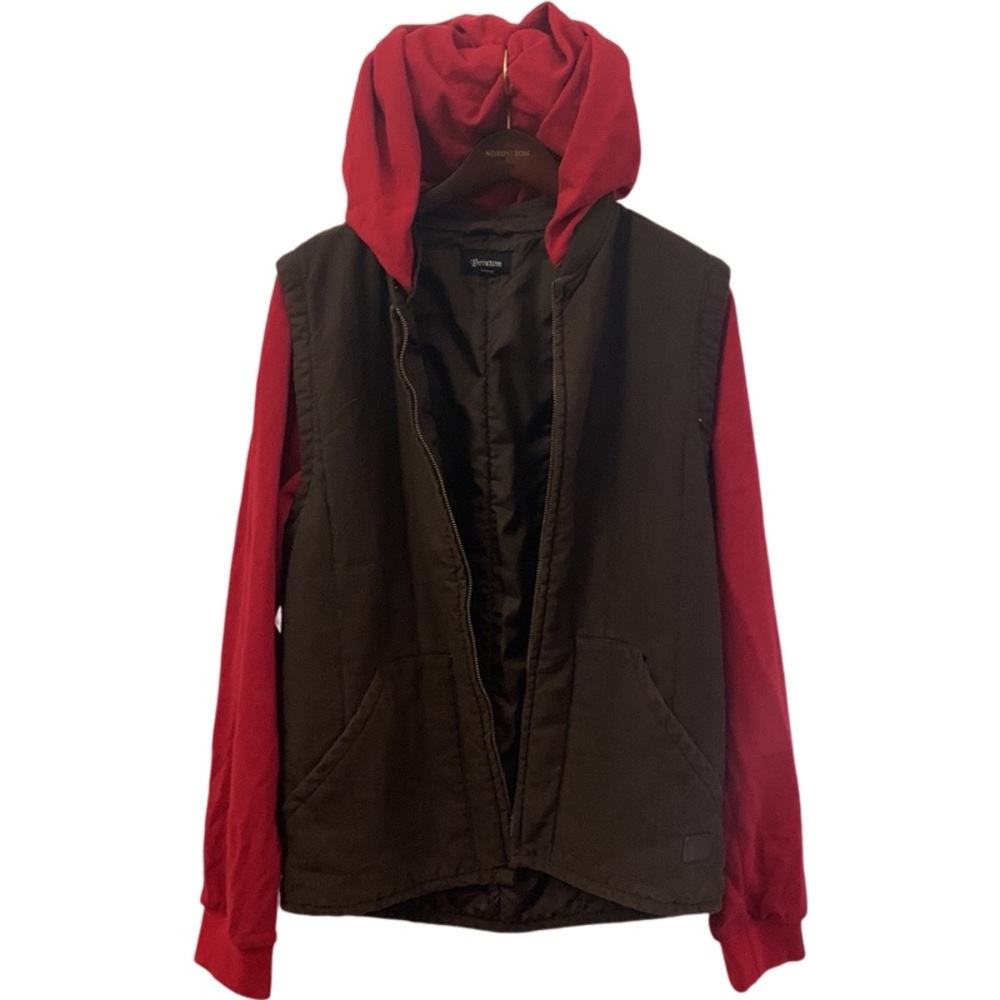 Brixton “convertible” hoodie/ insulated vest, size L.